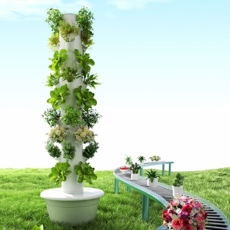 Giardino interno 5 strati sistema idroponico petali senza suolo Torre di coltivazione con luce a LED