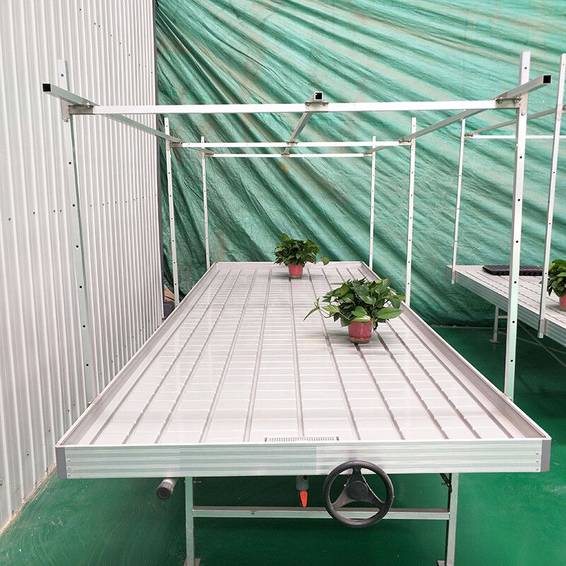 Ebb Flow Custom Double Layers Flood Grow Table Seedbed Rolling Bench Mobile e adatto per i fiori