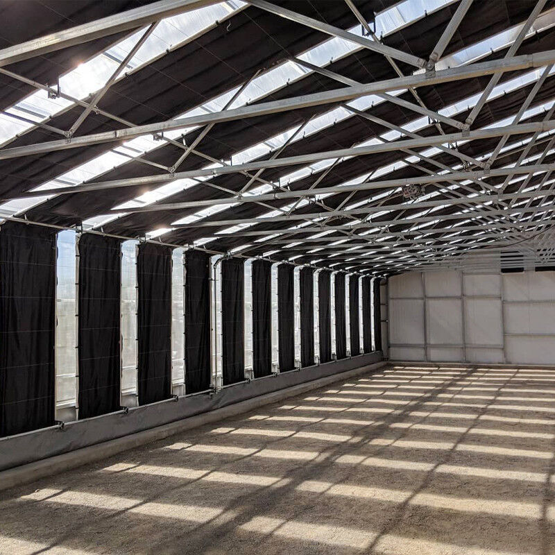 Serra a privazione di luce completa con pellicola di spegnimento e telaio di tubi in acciaio galvanizzato a caldo personalizzato