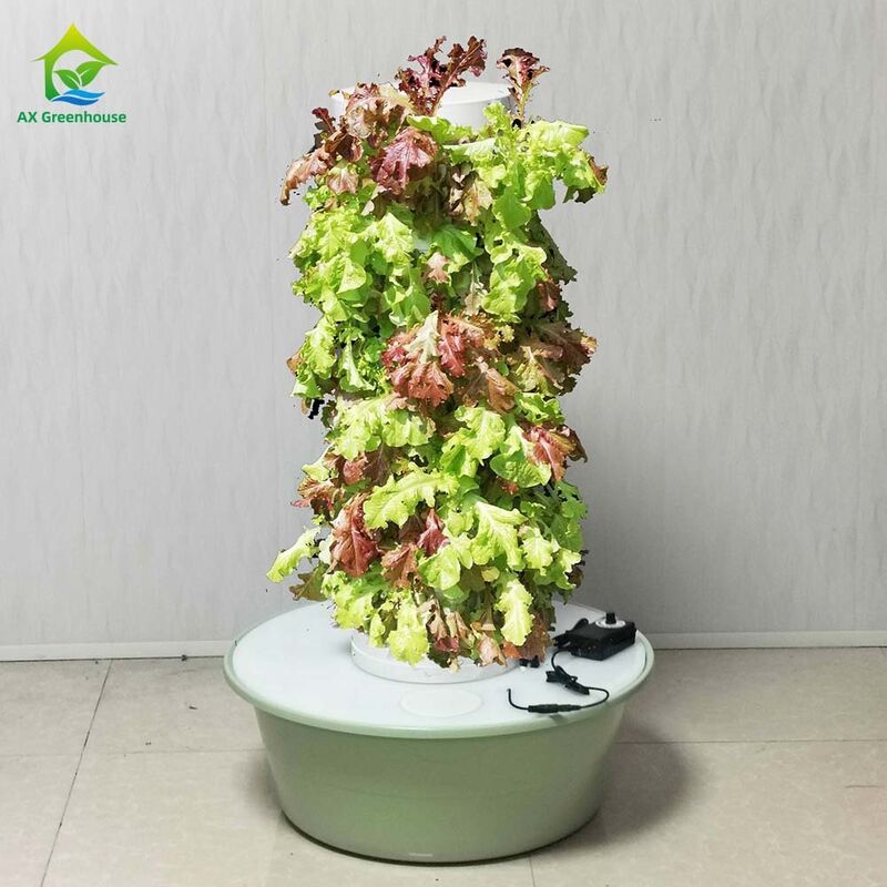 Torre idroponica a petali multistrato personalizzata con 5 fori verticali per strato per lattuga